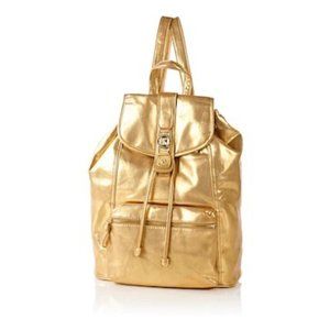 RJ GRAZIANIO Metallic Gold Backpack